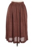 Halston 100% Polyester Polka Dots Brown Casual Skirt Size 6 - photo 1