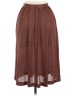 Halston 100% Polyester Polka Dots Brown Casual Skirt Size 6 - photo 2