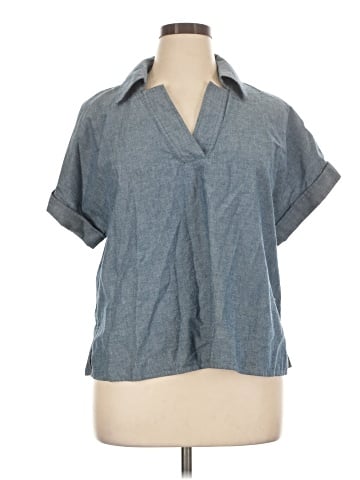 Banana Republic Factory Store Short Sleeve Blouse (view 1)