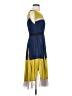 BCBGMAXAZRIA 100% Polyester Color Block Blue Cocktail Dress Size 0 - photo 4
