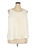 Talbots 100% Polyester Ivory Sleeveless Blouse Size 18 - photo 1