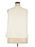 Talbots 100% Polyester Ivory Sleeveless Blouse Size 18 - photo 2