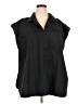 H&M Black Sleeveless Button-Down Shirt Size XXL - photo 1