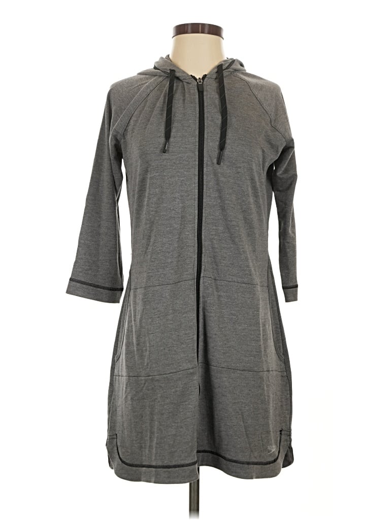 Pre-owned Speedo Poncho In Gray