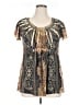 Assorted Brands 100% Polyester Black Short Sleeve Blouse Size XL - photo 1