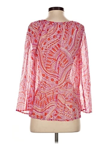 Trina Turk 3/4 Sleeve Silk Top (view 2)