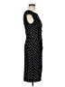 Connected Apparel Polka Dots Black Casual Dress Size 8 - photo 4