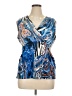 Essentials by Milano Blue Short Sleeve Top Size XL - photo 1