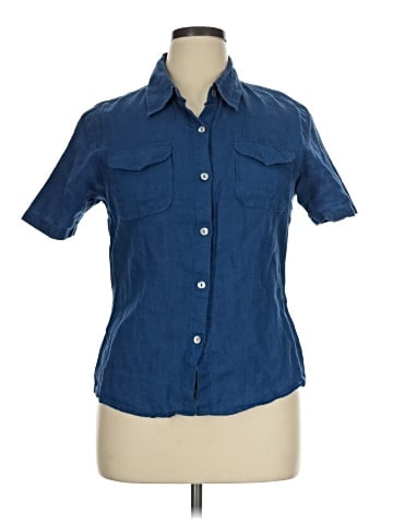 Karen Kane Short Sleeve Button-Down Shirt (view 1)