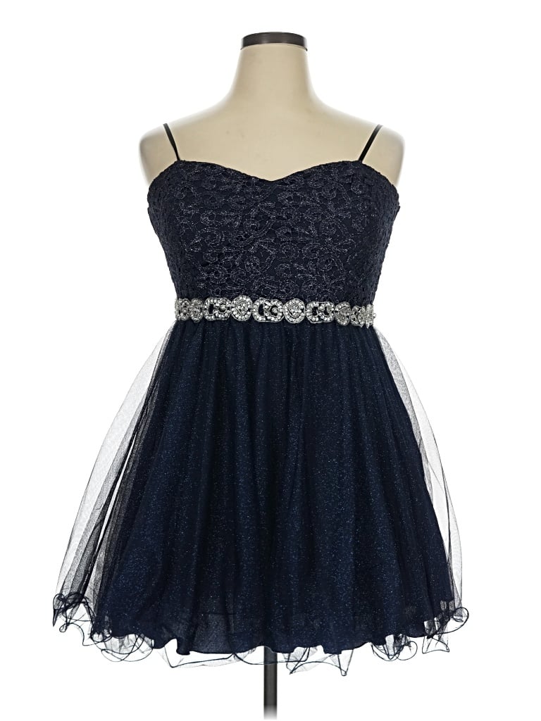 Pre-owned City Triangles Cocktail Dress In Blue