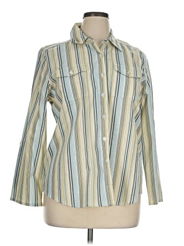 Selene Sport Long Sleeve Button-Down Shirt (view 1)