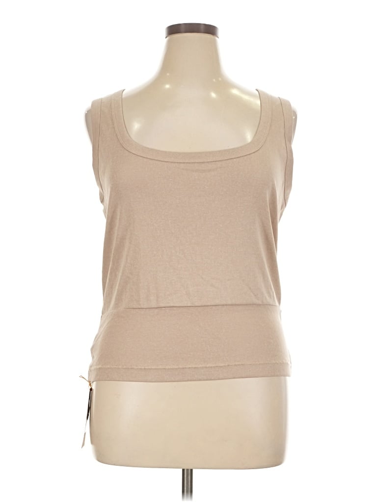 Ogl Sleeveless T-shirt In Tan
