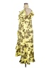 DKNY 100% Polyester Yellow Cocktail Dress Size 16 - photo 5