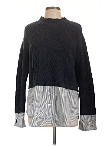 Aqua Pullover Sweater (view 1)