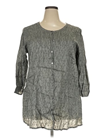 Eileen Fisher 3/4 Sleeve Silk Top (view 1)