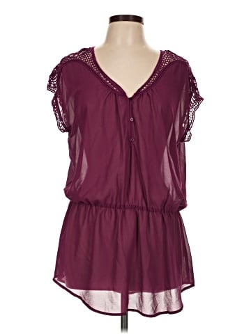 Maurices Short Sleeve Blouse (view 1)