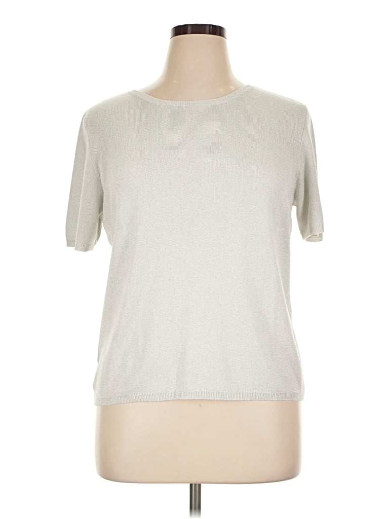 Pre-owned Draper's & Damon's Short Sleeve T-shirt In Silver