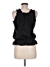 Old Navy 100% Polyester Black Sleeveless Blouse Size M - photo 2