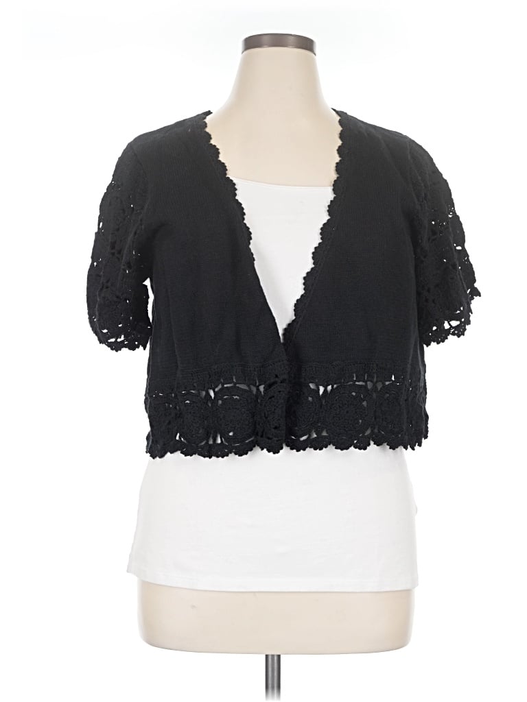Pre-owned D&co. Cardigan Sweater In Black