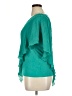 AB Studio Teal Short Sleeve Blouse Size XL - photo 5