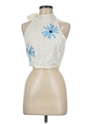 Something Navy Halter Top (view 1)