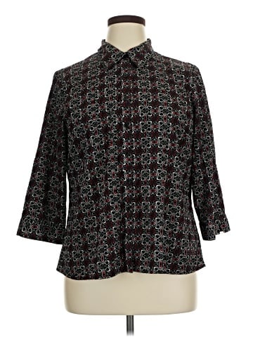 Notations 3/4 Sleeve Blouse (view 1)