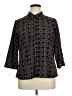 Notations Paisley Black 3/4 Sleeve Blouse Size XL - photo 1