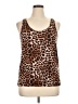 Peyton Jensen 100% Rayon Brown Tank Top Size XL - photo 1