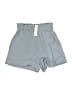 Lavender Brown 100% Polyester Solid Gray Shorts Size XS - photo 1