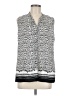 Rose + Olive 100% Polyester Gray Sleeveless Blouse Size M - photo 1