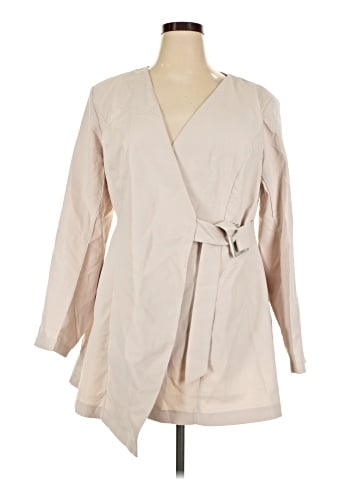 Shein Curve Trenchcoat (view 1)
