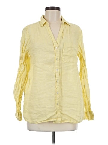 Sigrid Olsen 3/4 Sleeve Button-Down Shirt (view 1)