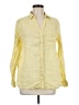 Sigrid Olsen Yellow 3/4 Sleeve Button-Down Shirt Size M - photo 1