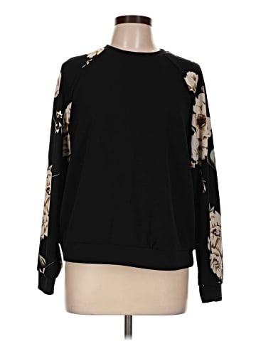 Shein Curve Long Sleeve T-Shirt (view 1)