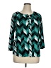 Notations Teal 3/4 Sleeve Blouse Size XL - photo 1