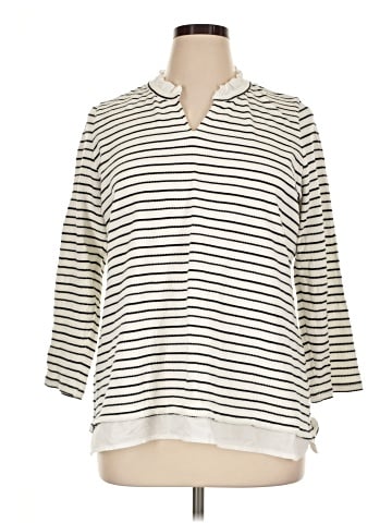 Kim Rogers 3/4 Sleeve Button-Down Shirt (view 1)