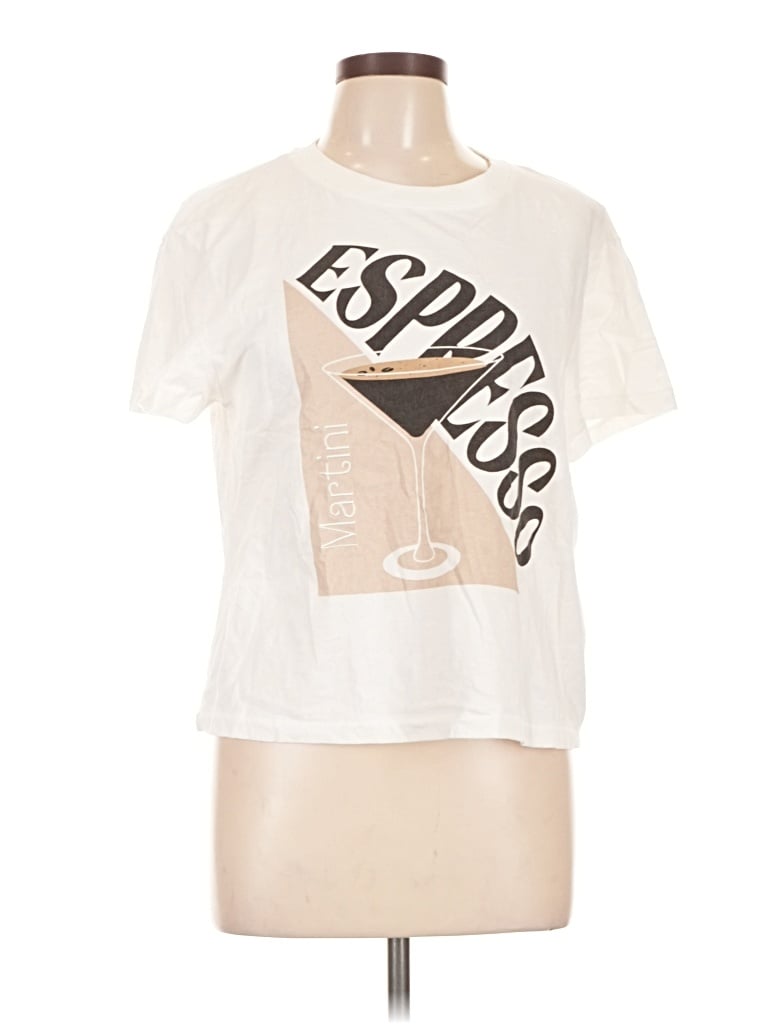 Pre-owned Wildfox Short Sleeve T-shirt In Ivory
