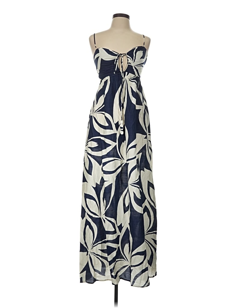 Pre-owned Aakaa Casual Dress In Blue