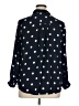 PREMISE 100% Polyester Polka Dots Black Long Sleeve Blouse Size 0X - photo 2