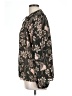 Elan Floral Black Long Sleeve Blouse Size L - photo 5