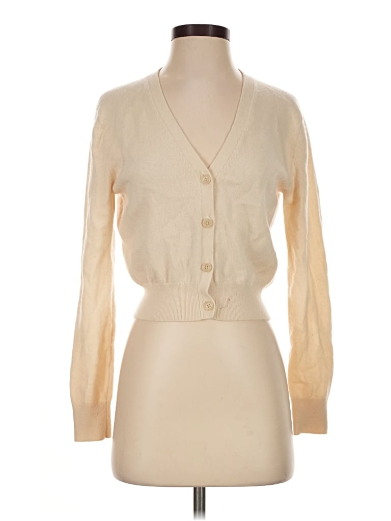 Pre-owned Babaton Cashmere Cardigan Sweater In Tan