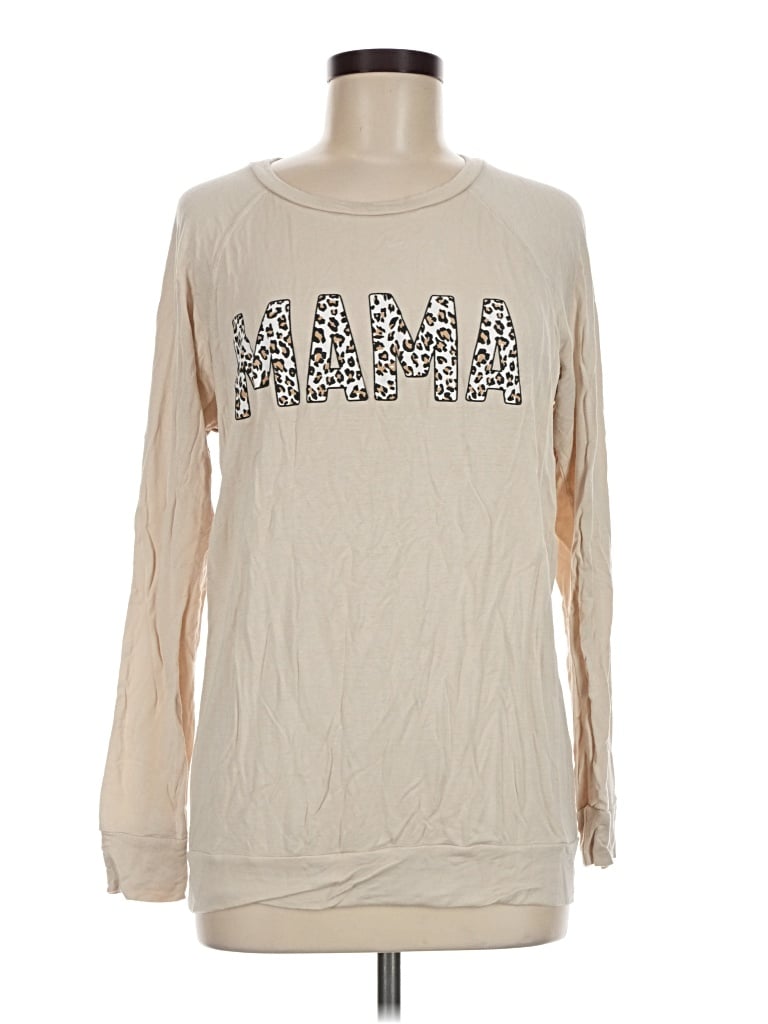 Pre-owned Zutter Long Sleeve T-shirt In Tan