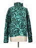THML Animal Print Teal Pullover Sweater Size L - photo 1