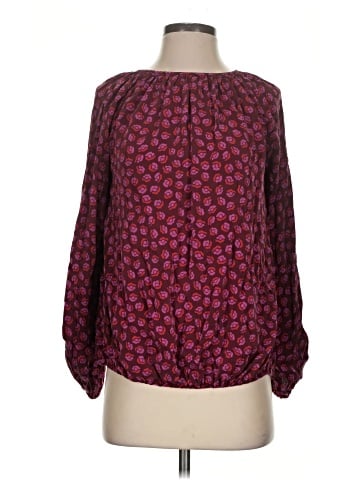 Diane von Furstenberg Long Sleeve Silk Top (view 1)