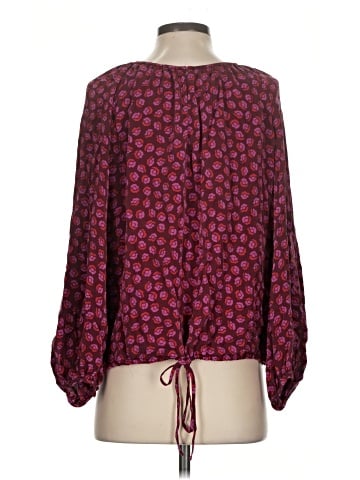 Diane von Furstenberg Long Sleeve Silk Top (view 2)