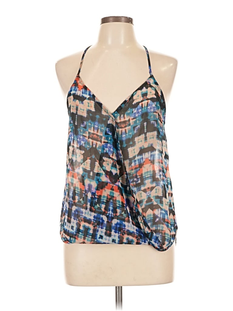 Pre-owned Lily White Sleeveless Blouse In Blue