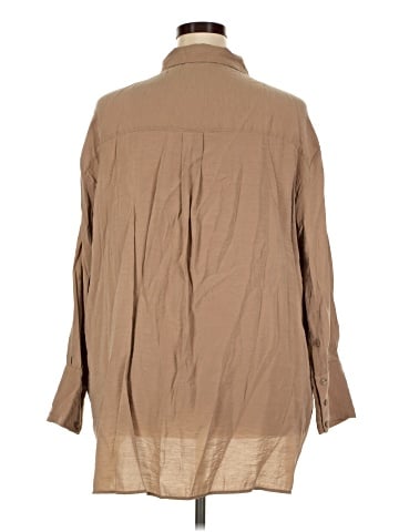 Zara 3/4 Sleeve Button-Down Shirt (view 2)