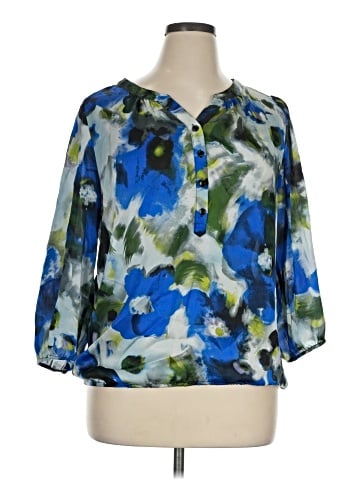 New Directions 3/4 Sleeve Blouse (view 1)