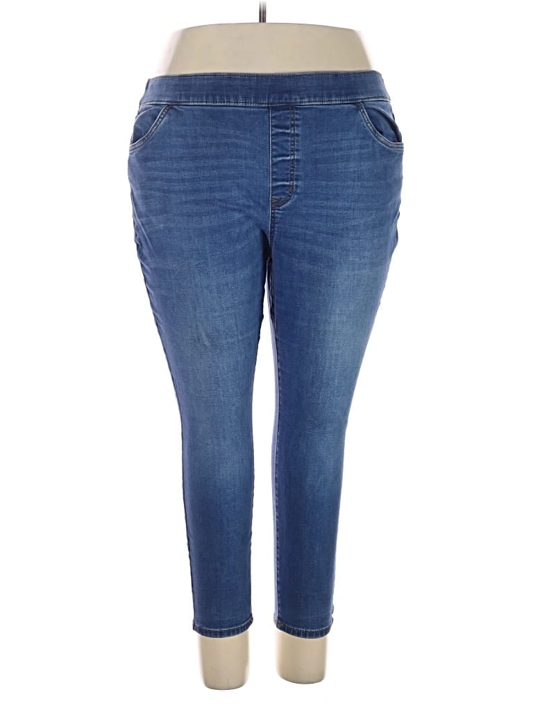 Pre-owned Evri Jeggings In Blue