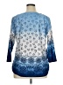 New Directions Blue 3/4 Sleeve Top Size XL - photo 2
